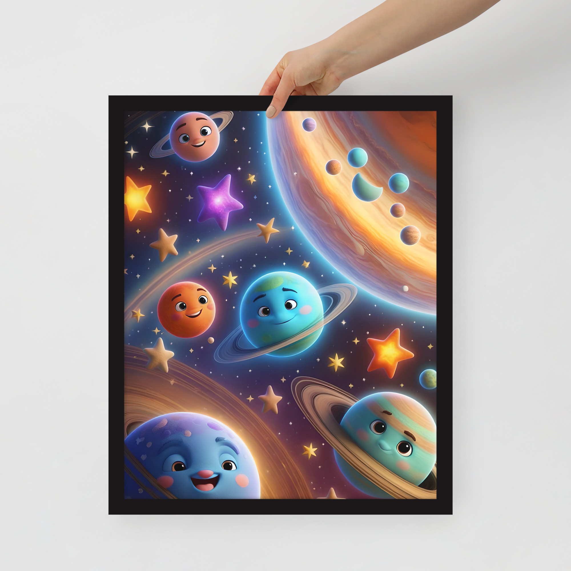 enhanced-matte-paper-framed-poster-in-black-16x20-front-6832bf8797cf2.jpg Smiley Planets Framed poster