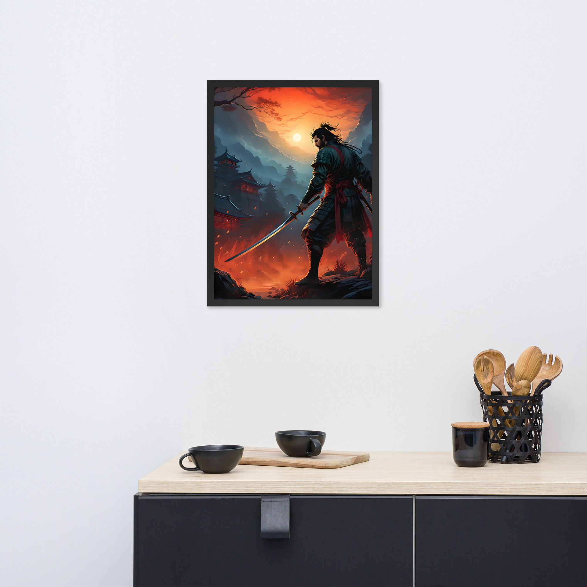 Samurai Warrior Framed poster