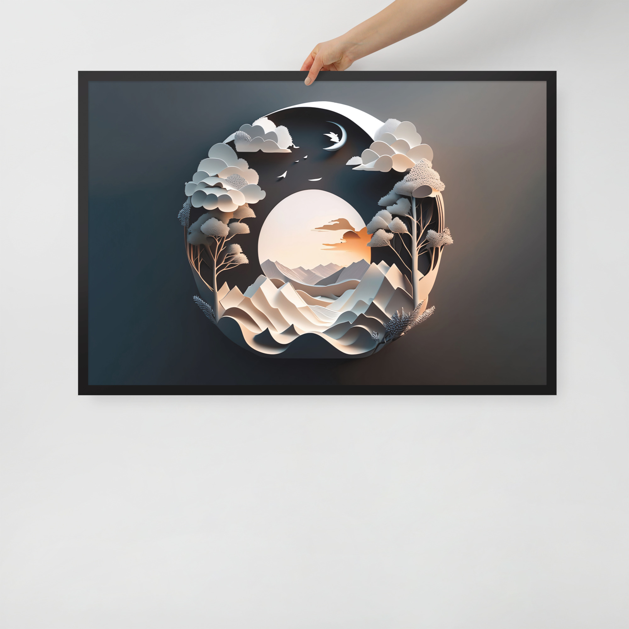 enhanced-matte-paper-framed-poster-in-black-24x36-front-6832ba9367649.jpg 3D Moon Framed poster