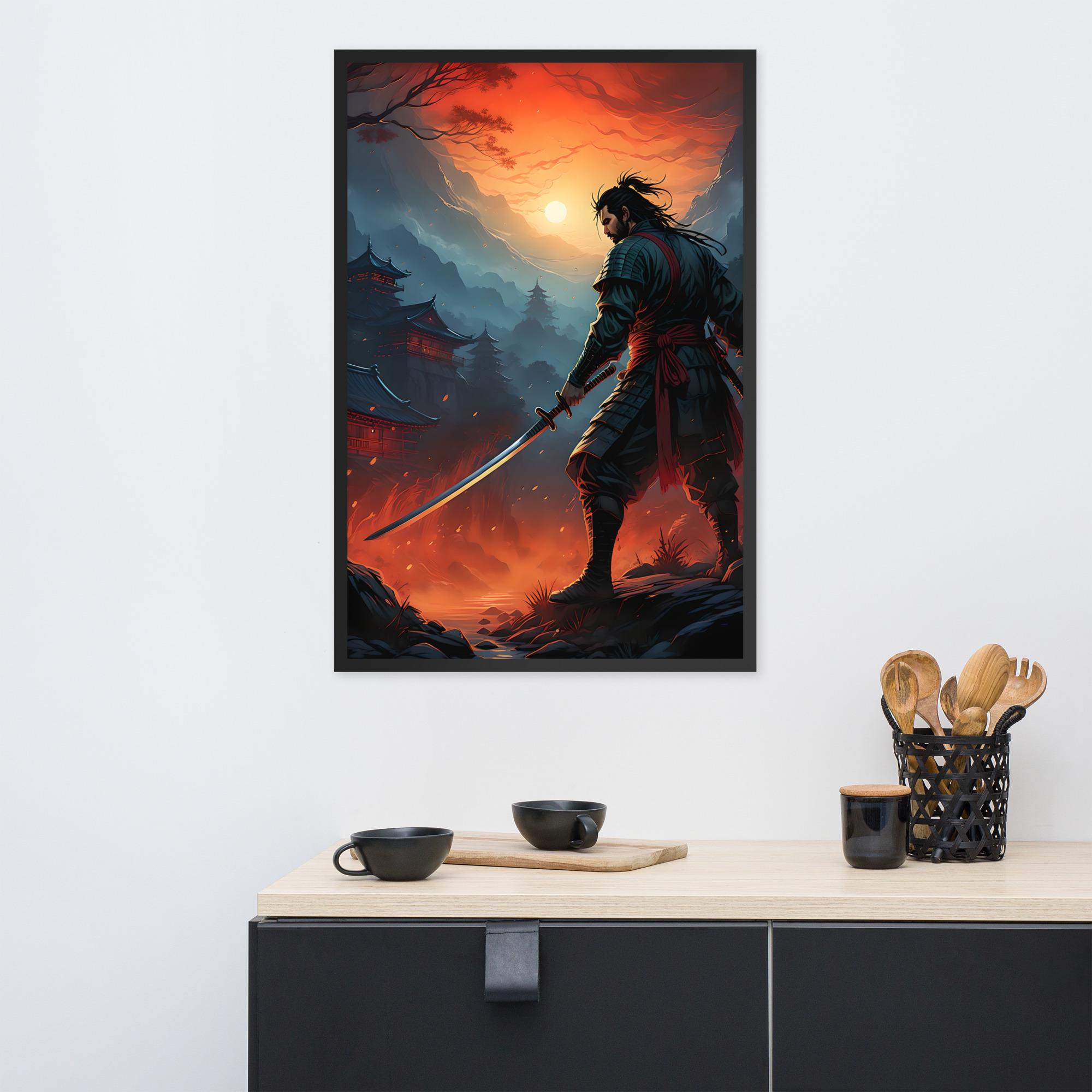 Samurai Warrior Framed poster