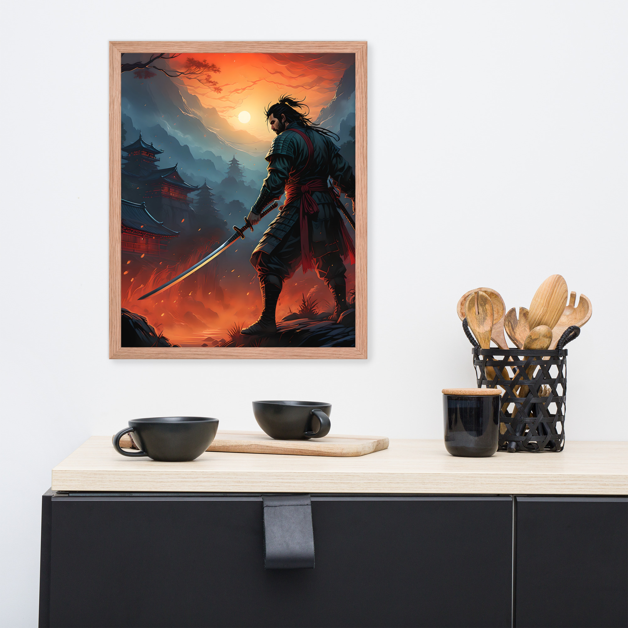 Samurai Warrior Framed poster
