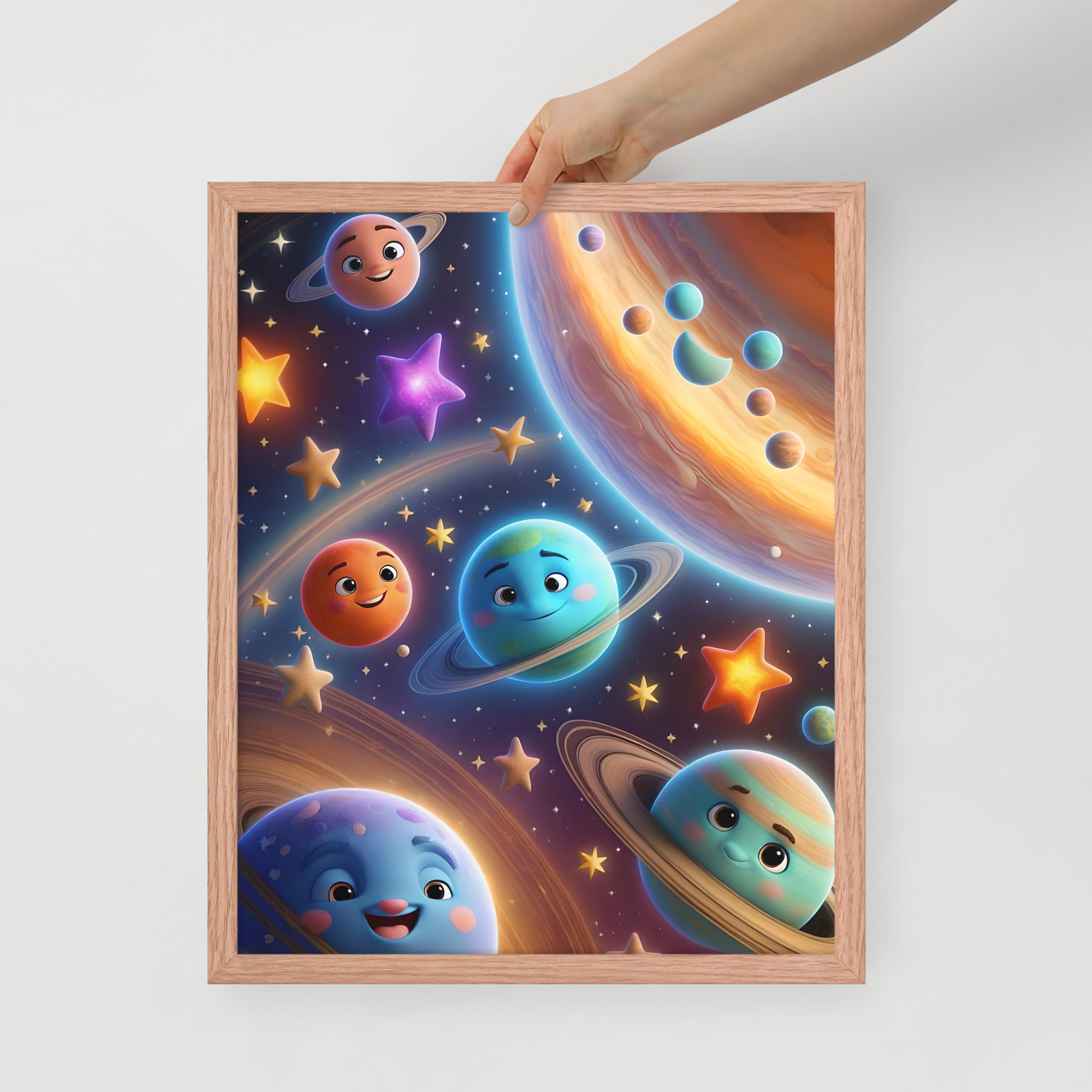 enhanced-matte-paper-framed-poster-in-red-oak-16x20-front-6832bf8797fd8.jpg Smiley Planets Framed poster