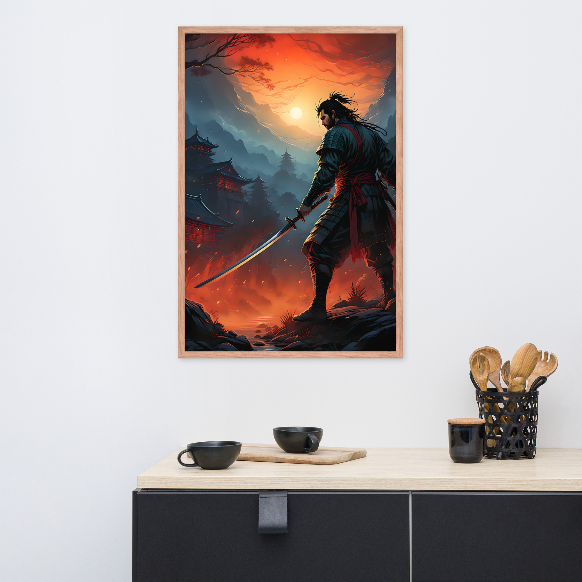 Samurai Warrior Framed poster