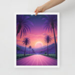 Miami vibes Framed poster