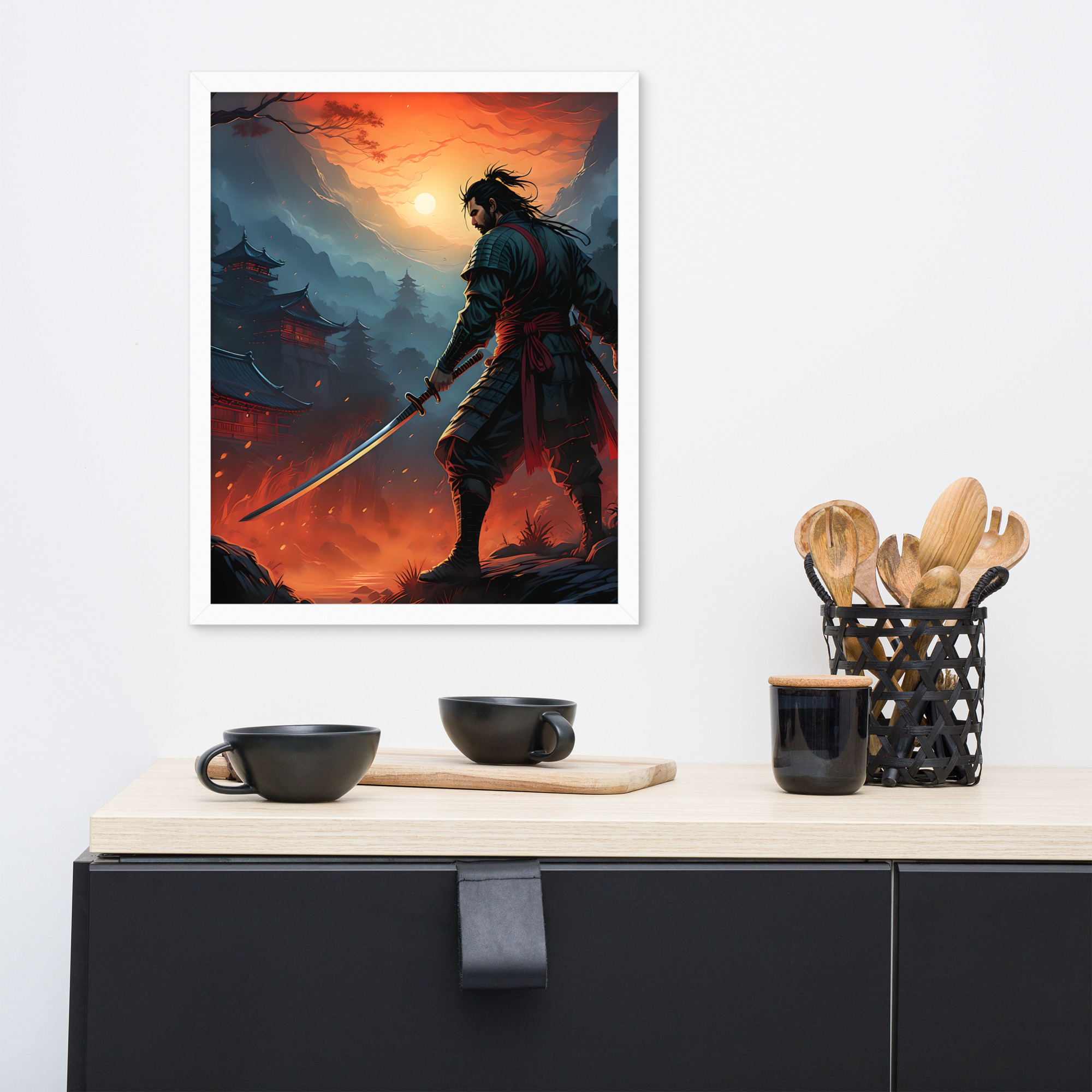 Samurai Warrior Framed poster