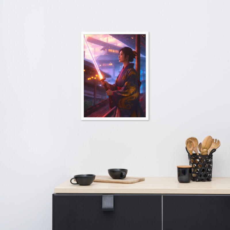 Samurai Queen Framed poster