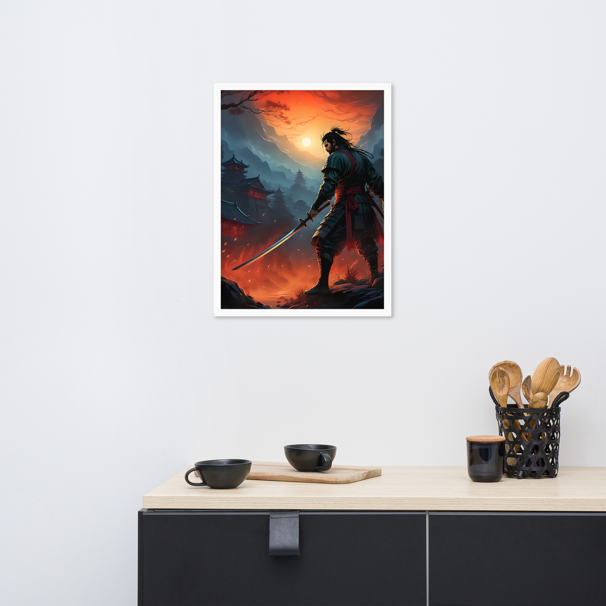 Samurai Warrior Framed poster