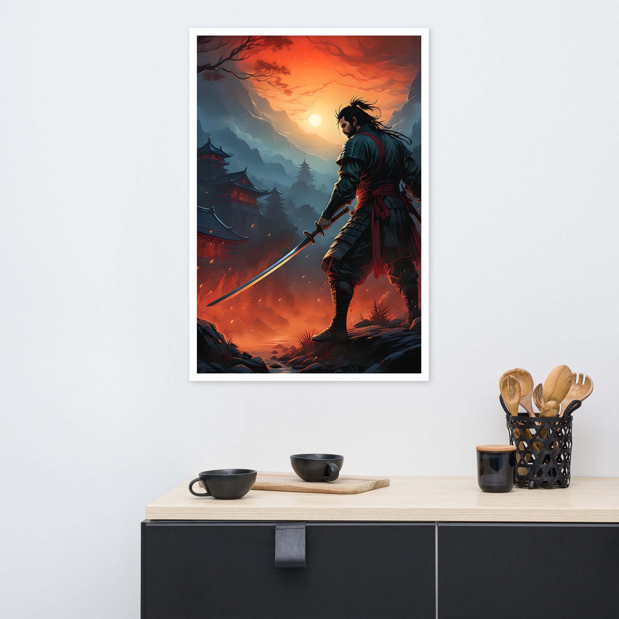 Samurai Warrior Framed poster
