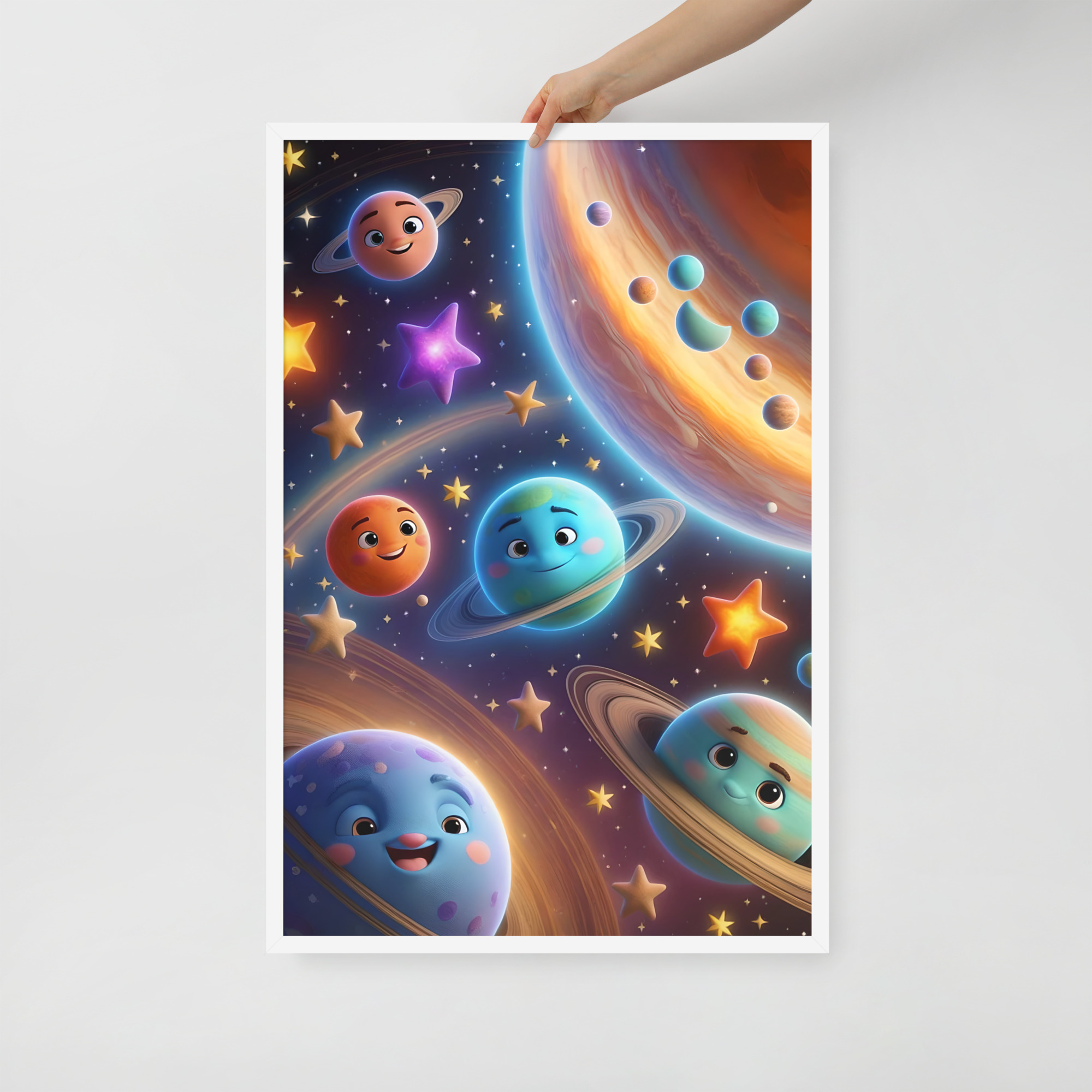 enhanced-matte-paper-framed-poster-in-white-24x36-front-6832bf879834a.jpg Smiley Planets Framed poster