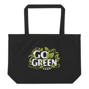 Go Green Large organic tote bag
