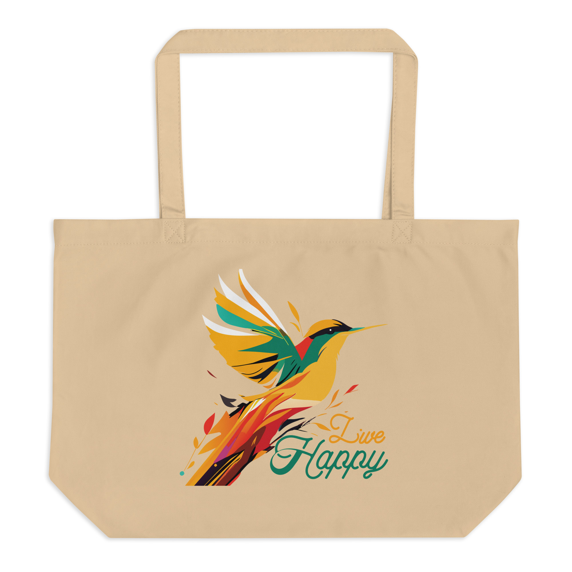 large-eco-tote-oyster-front-6832d8beae619.jpg Live Free Large organic tote bag