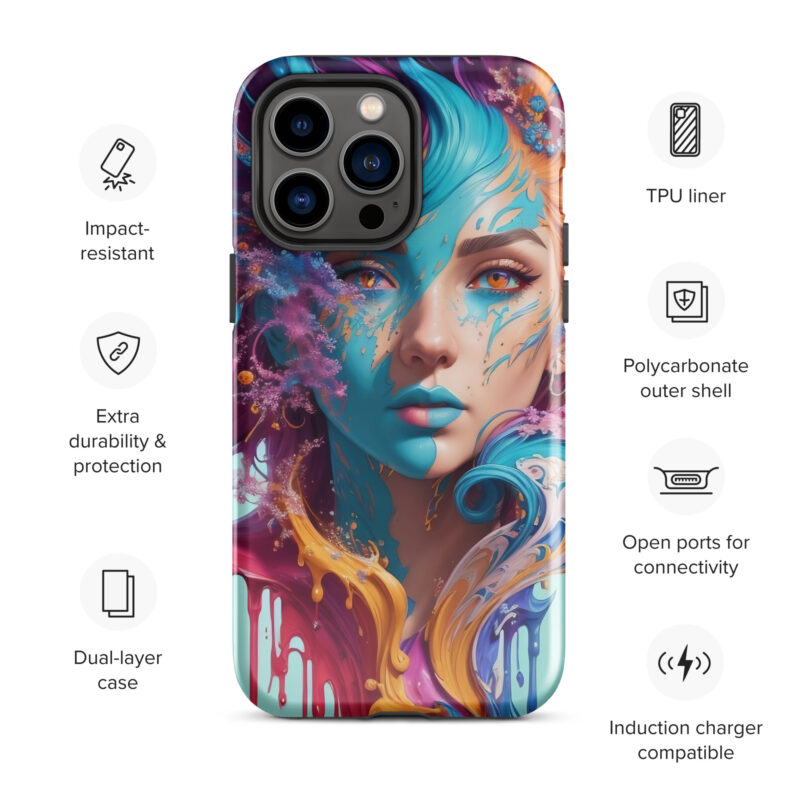 Aqua Printesa Tough Case for iPhone®