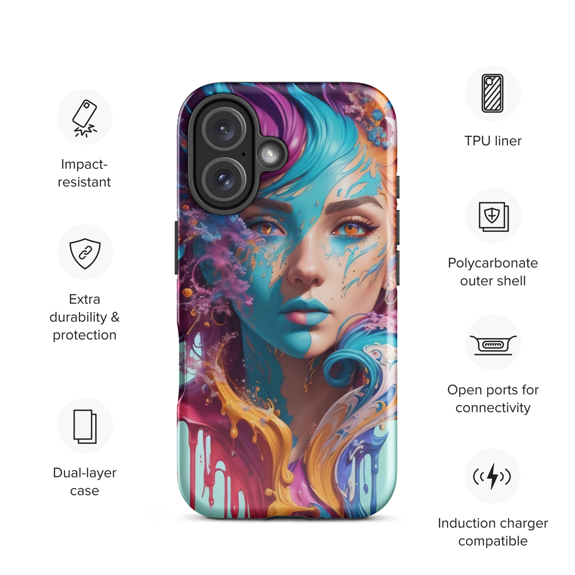 tough-case-for-iphone-glossy-iphone-16-front-6832c502da687.jpg Aqua Printesa Tough Case for iPhone®