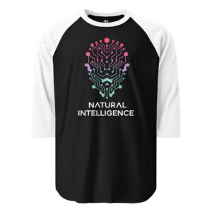 Natural Intelligence 3/4 sleeve raglan shirt