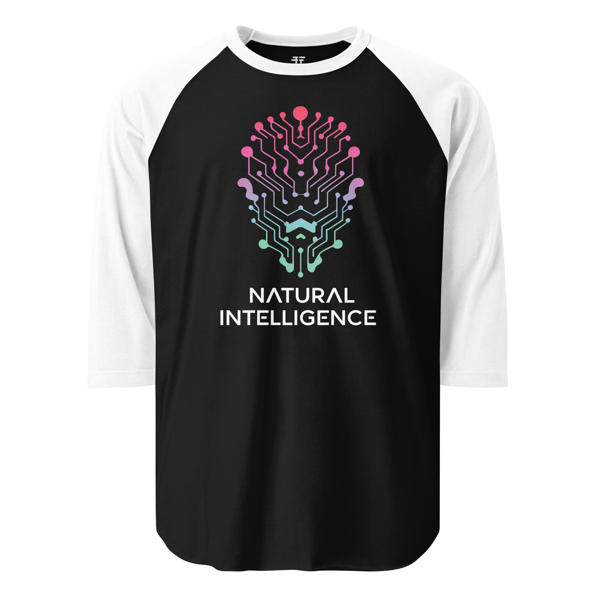 Natural Intelligence 3/4 sleeve raglan shirt