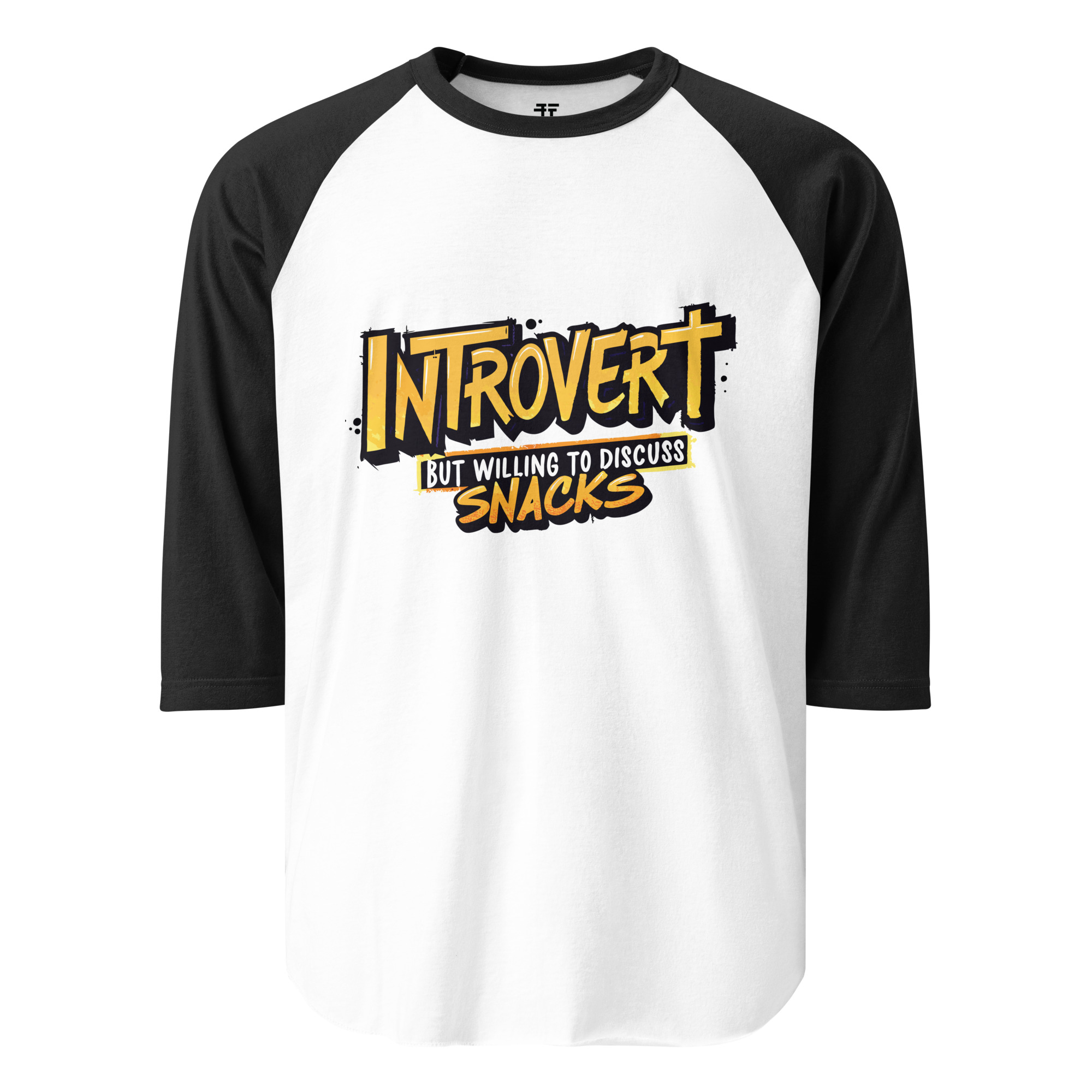Introvert 3/4 sleeve raglan shirt