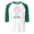 Natural Intelligence 3/4 sleeve raglan shirt