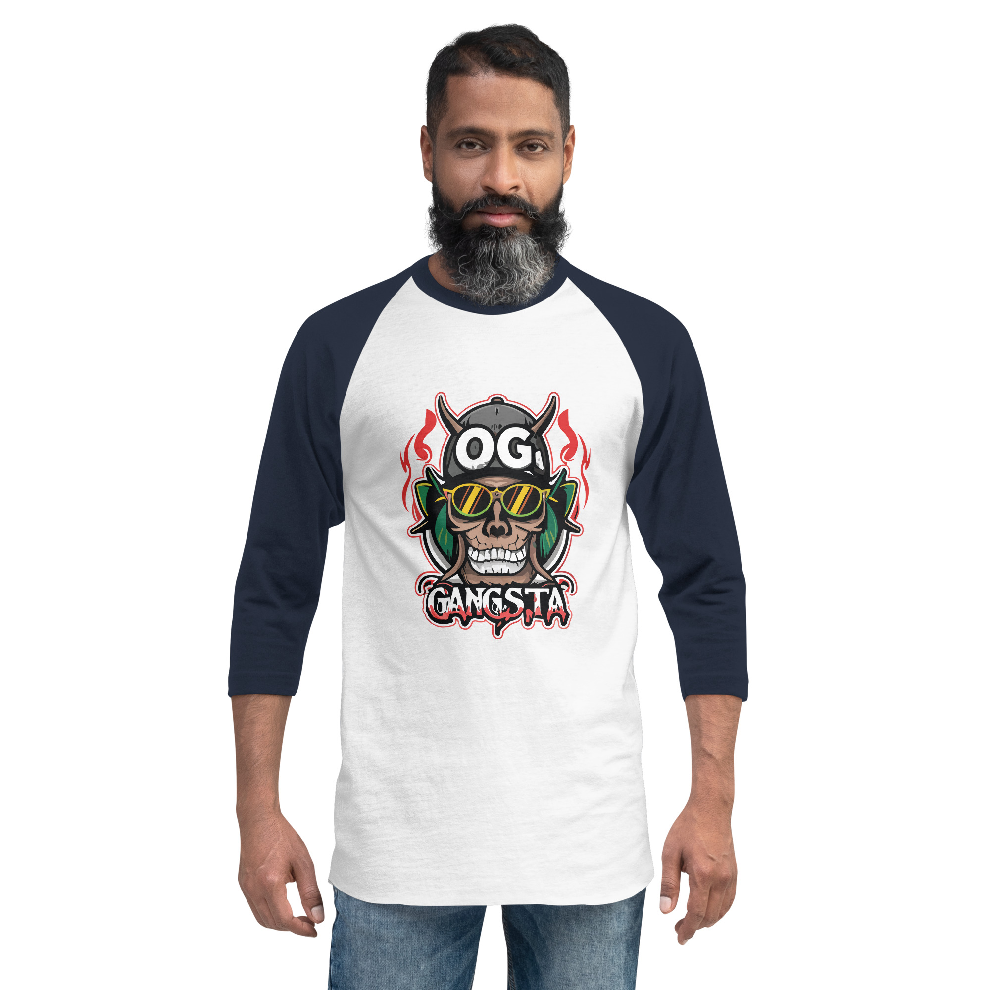 unisex-34-sleeve-raglan-shirt-white-navy-front-683419f850764.jpg OG Gangsta 3/4 sleeve raglan shirt