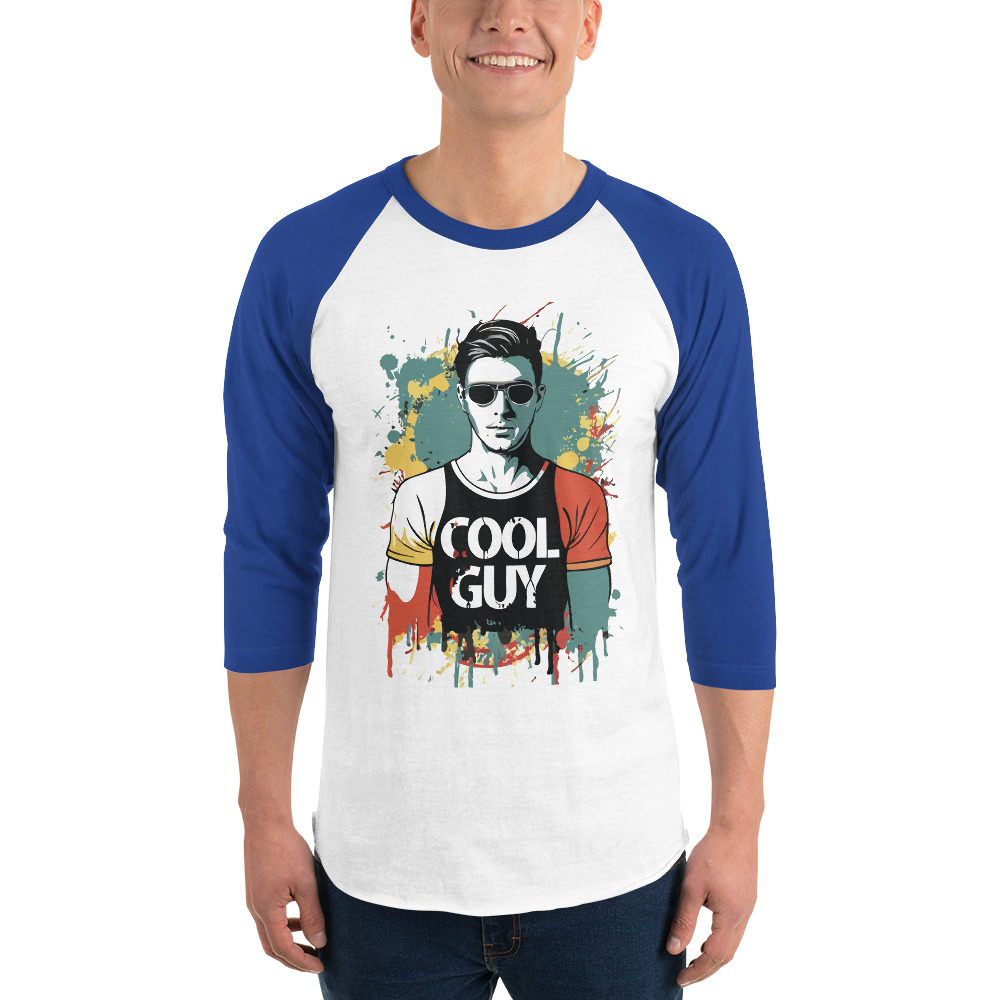 Cool Guy 3/4 sleeve raglan shirt