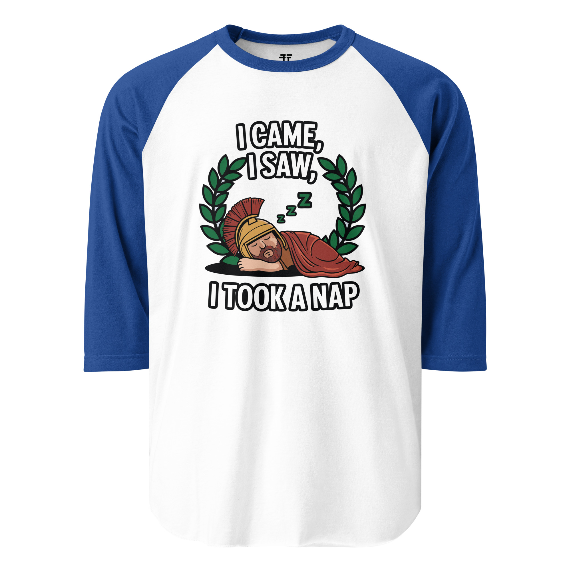 unisex-34-sleeve-raglan-shirt-white-royal-front-68341af875c3e.jpg Nap time 3/4 sleeve raglan shirt