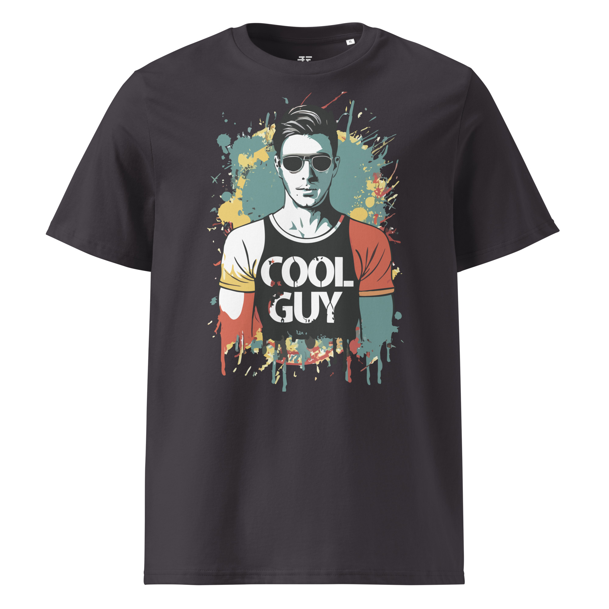 unisex-organic-cotton-t-shirt-anthracite-front-683408e150689.jpg Cool Guy Unisex organic cotton t-shirt