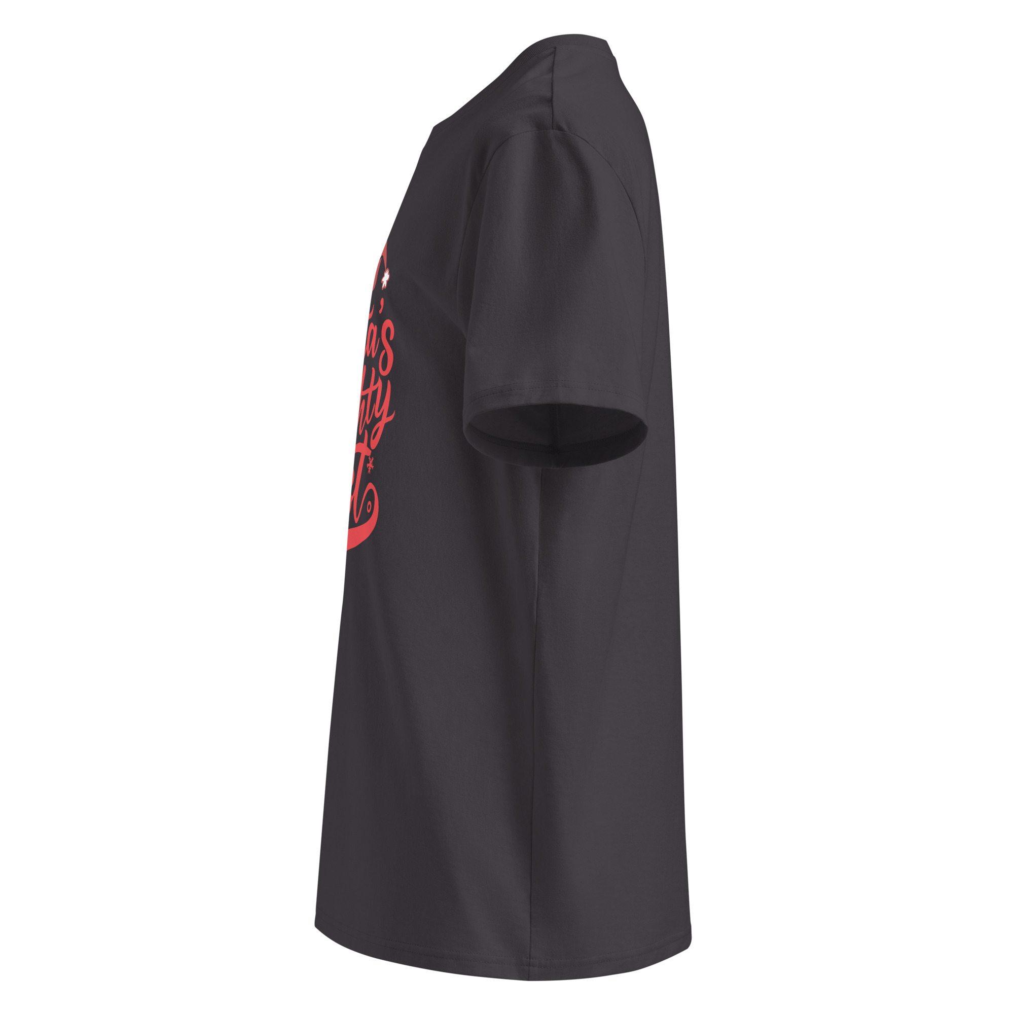 unisex-organic-cotton-t-shirt-anthracite-left-6834075801edf.jpg On Naughtty List Unisex organic cotton t-shirt