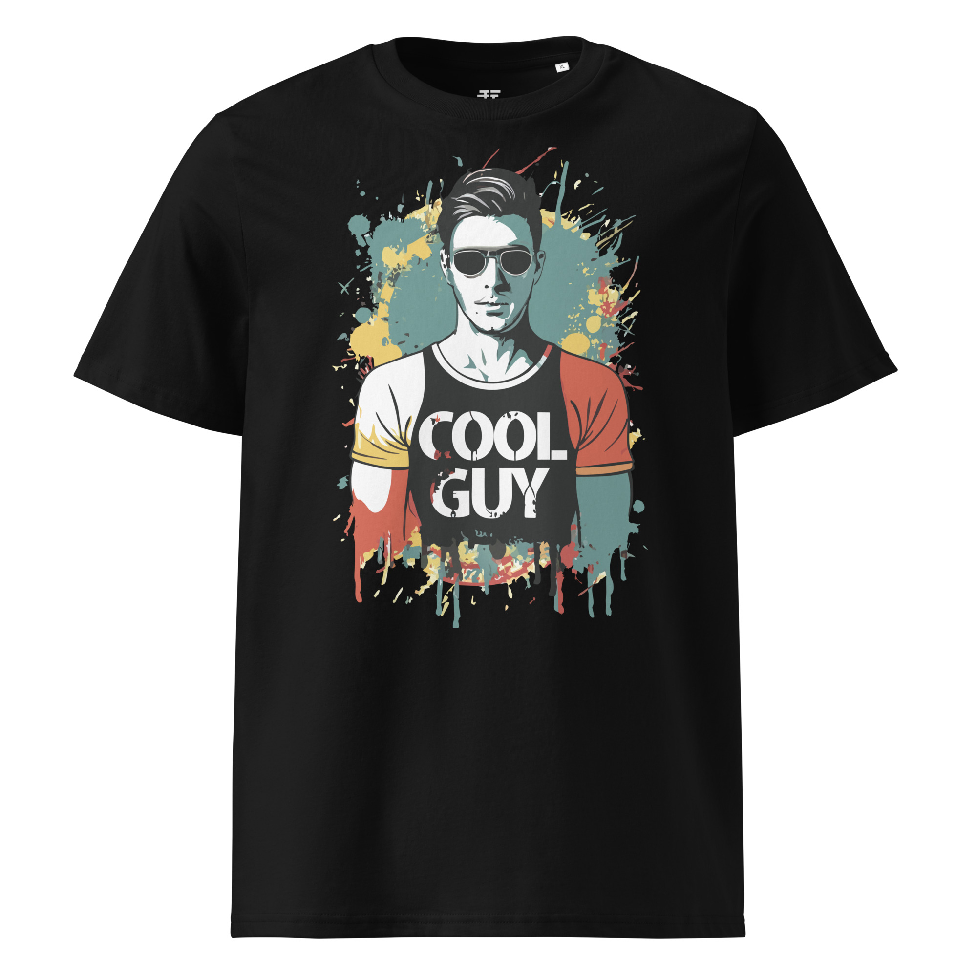 unisex-organic-cotton-t-shirt-black-front-683408e13bec7.jpg Cool Guy Unisex organic cotton t-shirt