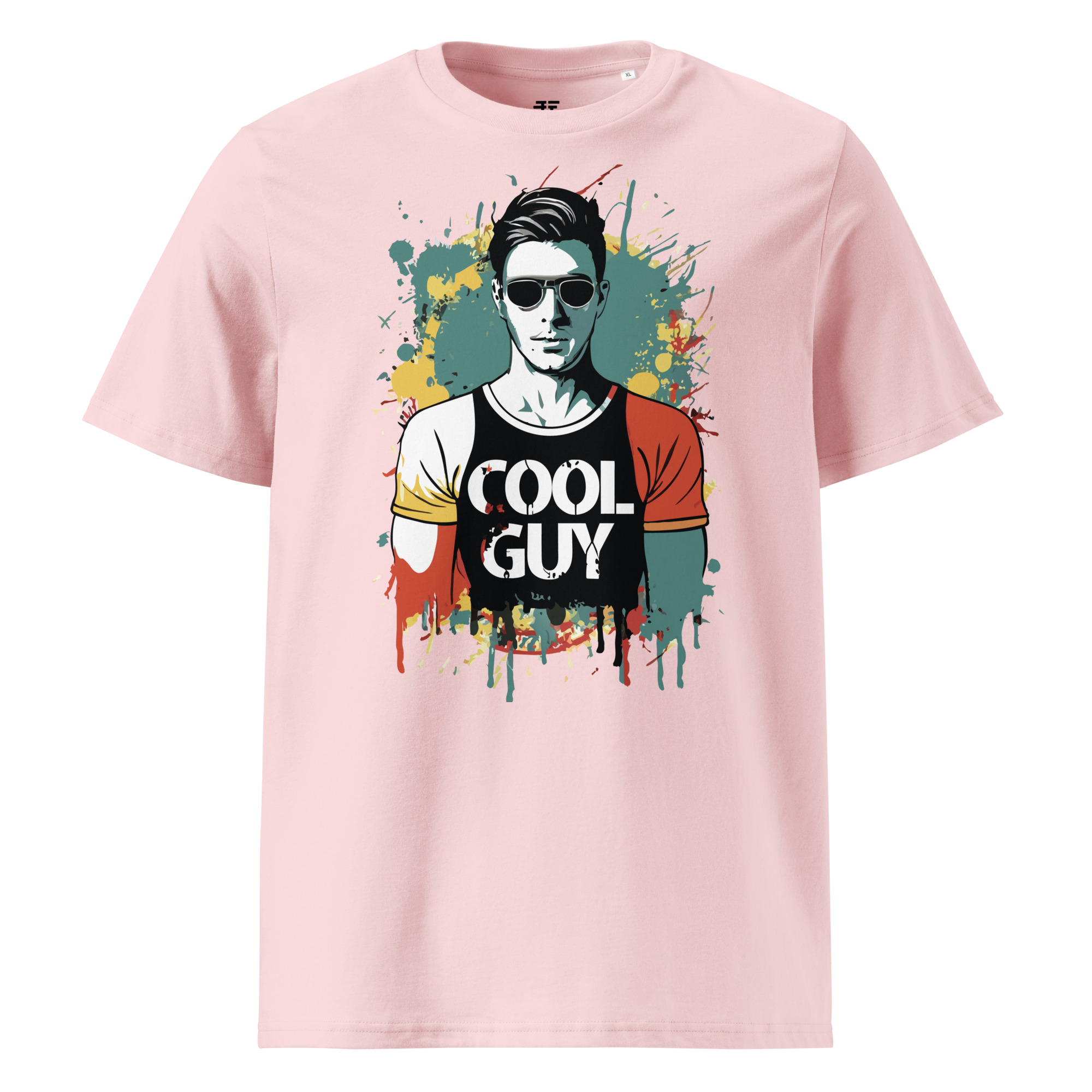 unisex-organic-cotton-t-shirt-cotton-pink-front-683408e1a8b6c.jpg Cool Guy Unisex organic cotton t-shirt