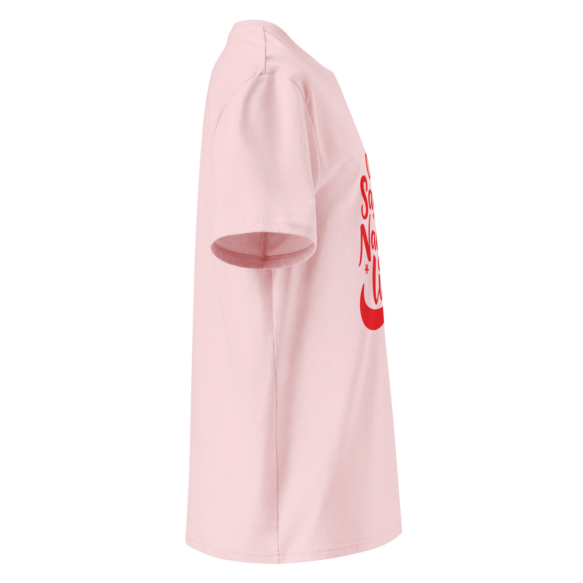 unisex-organic-cotton-t-shirt-cotton-pink-right-6834075847aae.jpg On Naughtty List Unisex organic cotton t-shirt