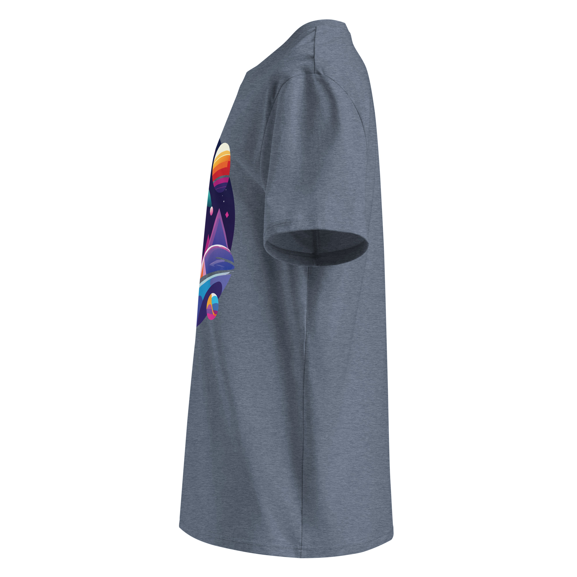 unisex-organic-cotton-t-shirt-dark-heather-blue-left-683400639da6a.jpg Planiter Unisex organic cotton t-shirt