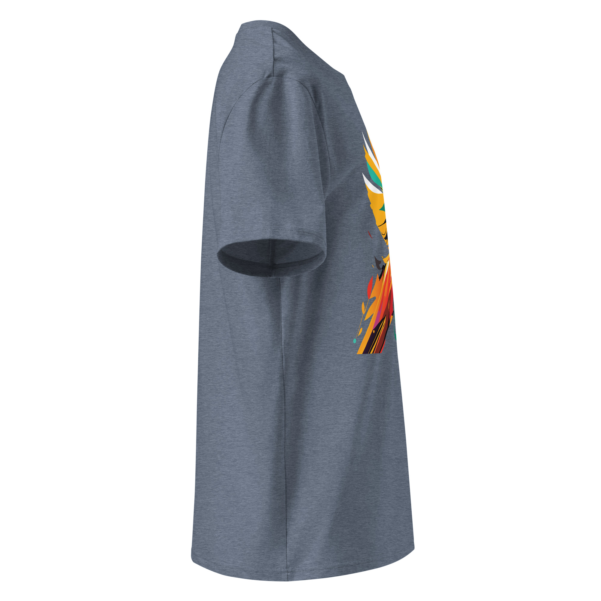 unisex-organic-cotton-t-shirt-dark-heather-blue-right-6834043cb7018.jpg Live Free Unisex organic cotton t-shirt