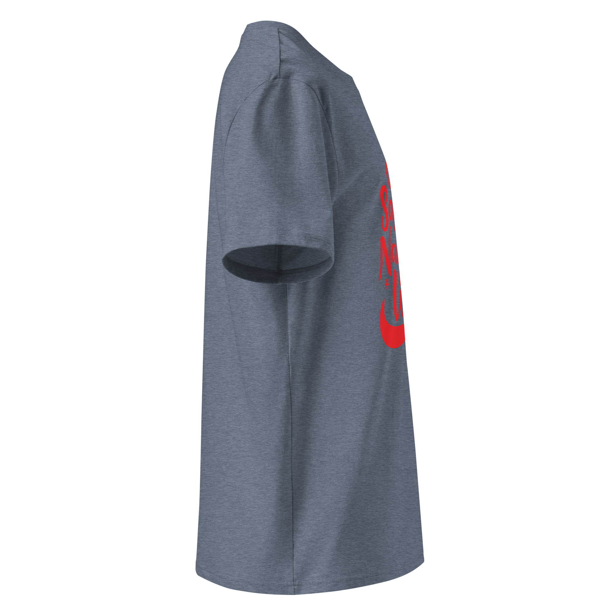 unisex-organic-cotton-t-shirt-dark-heather-blue-right-68340758209c9.jpg On Naughtty List Unisex organic cotton t-shirt