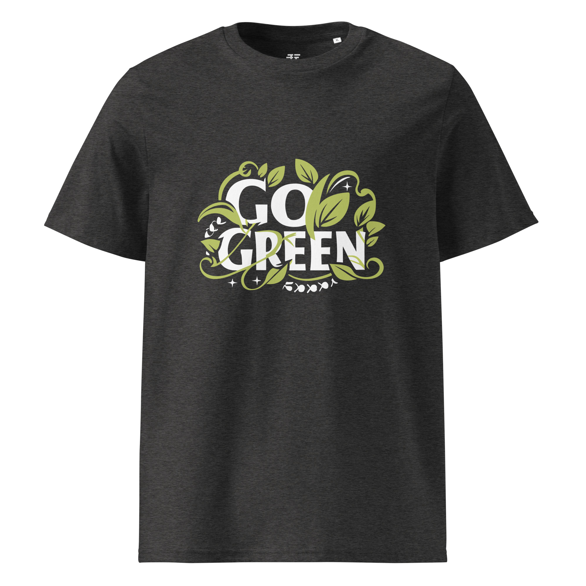 unisex-organic-cotton-t-shirt-dark-heather-grey-front-68340813f0983.jpg Go Green X Unisex organic cotton t-shirt