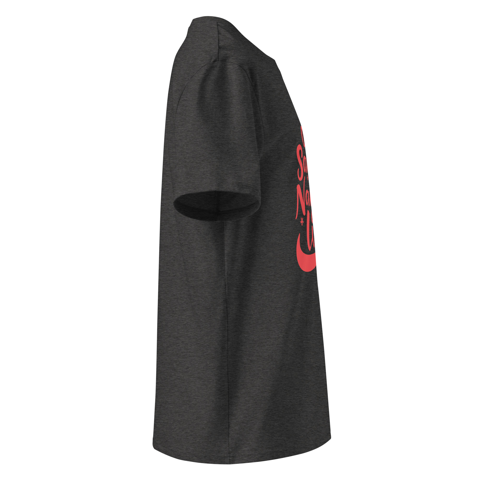 unisex-organic-cotton-t-shirt-dark-heather-grey-right-68340757f022d.jpg On Naughtty List Unisex organic cotton t-shirt