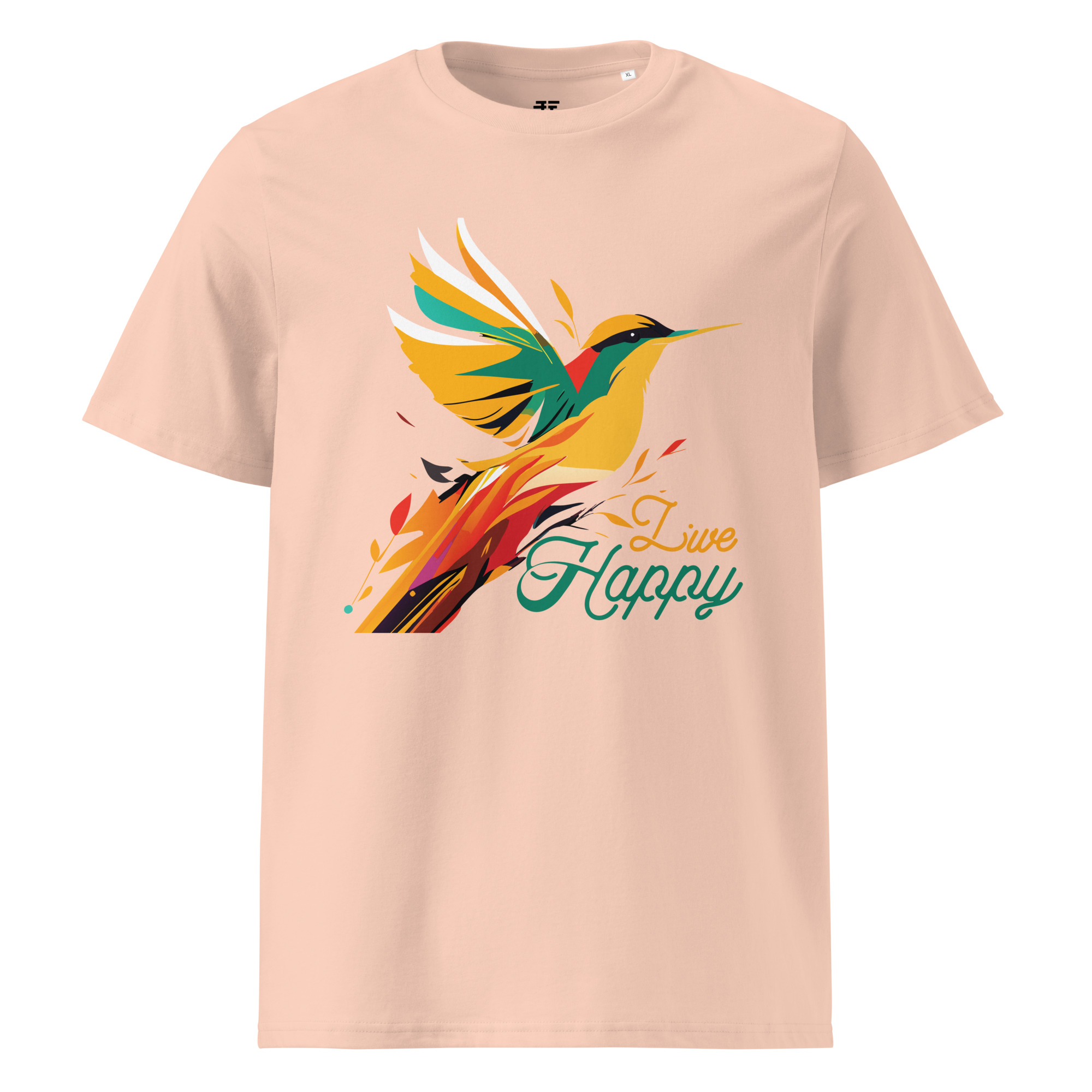 unisex-organic-cotton-t-shirt-fraiche-peche-front-6834043cc4fc2.jpg Live Free Unisex organic cotton t-shirt