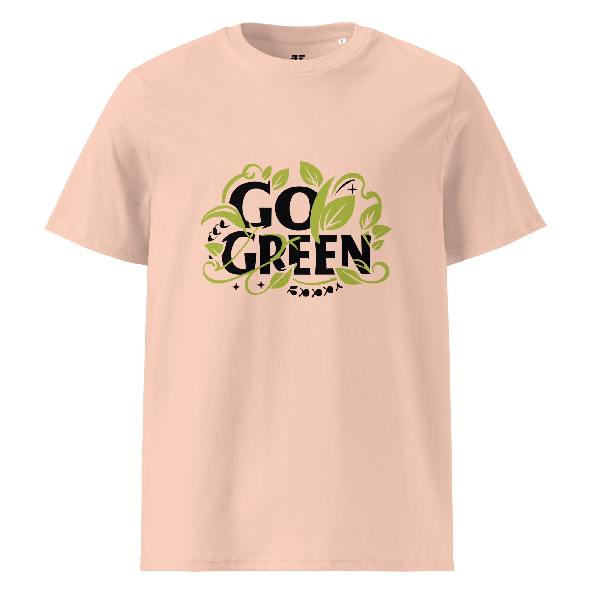 unisex-organic-cotton-t-shirt-fraiche-peche-front-683407b52a4c0.jpg Go Green X Unisex organic cotton t-shirt