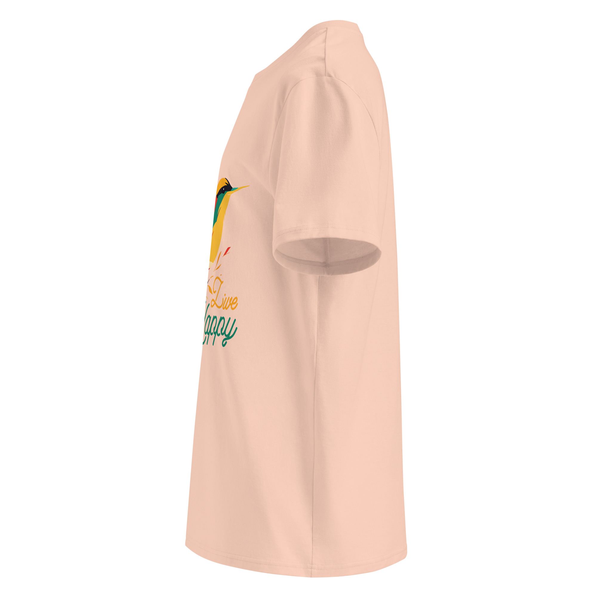 unisex-organic-cotton-t-shirt-fraiche-peche-left-6834043ccb4f7.jpg Live Free Unisex organic cotton t-shirt