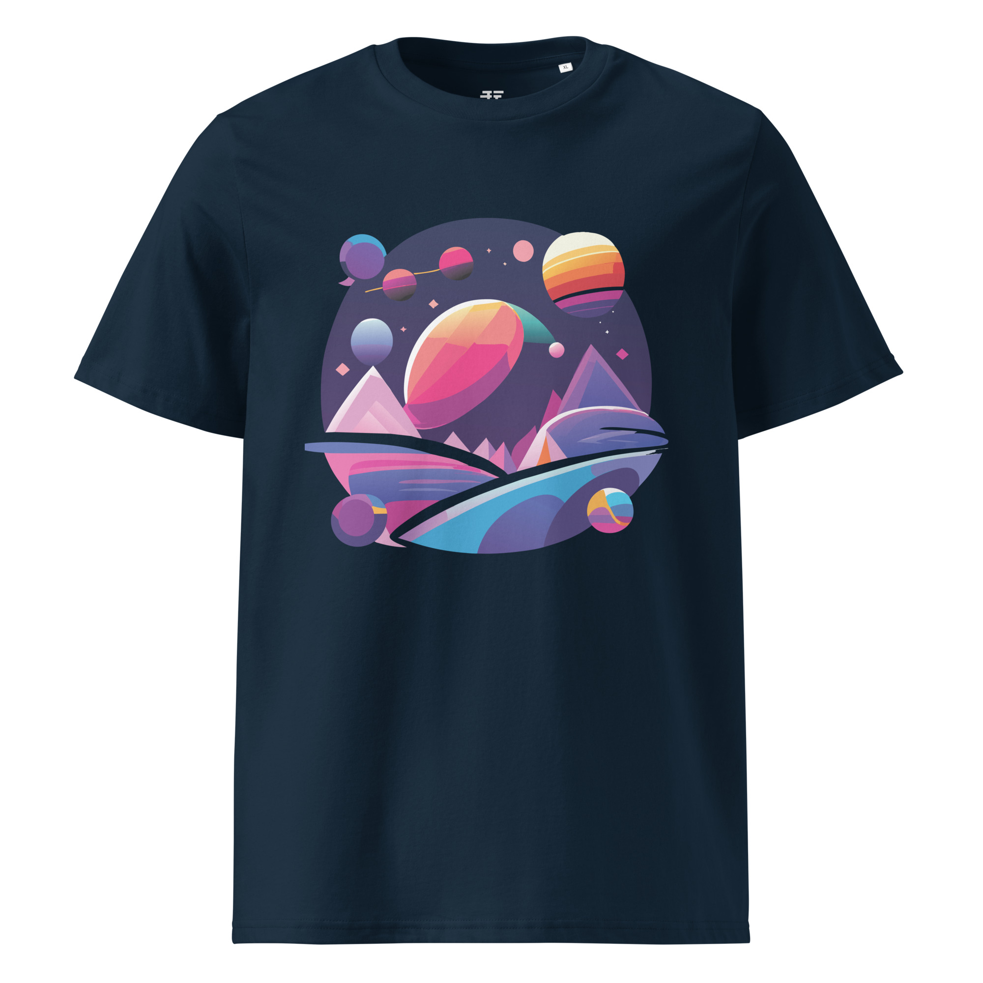 unisex-organic-cotton-t-shirt-french-navy-front-6834006359ee8.jpg Planiter Unisex organic cotton t-shirt