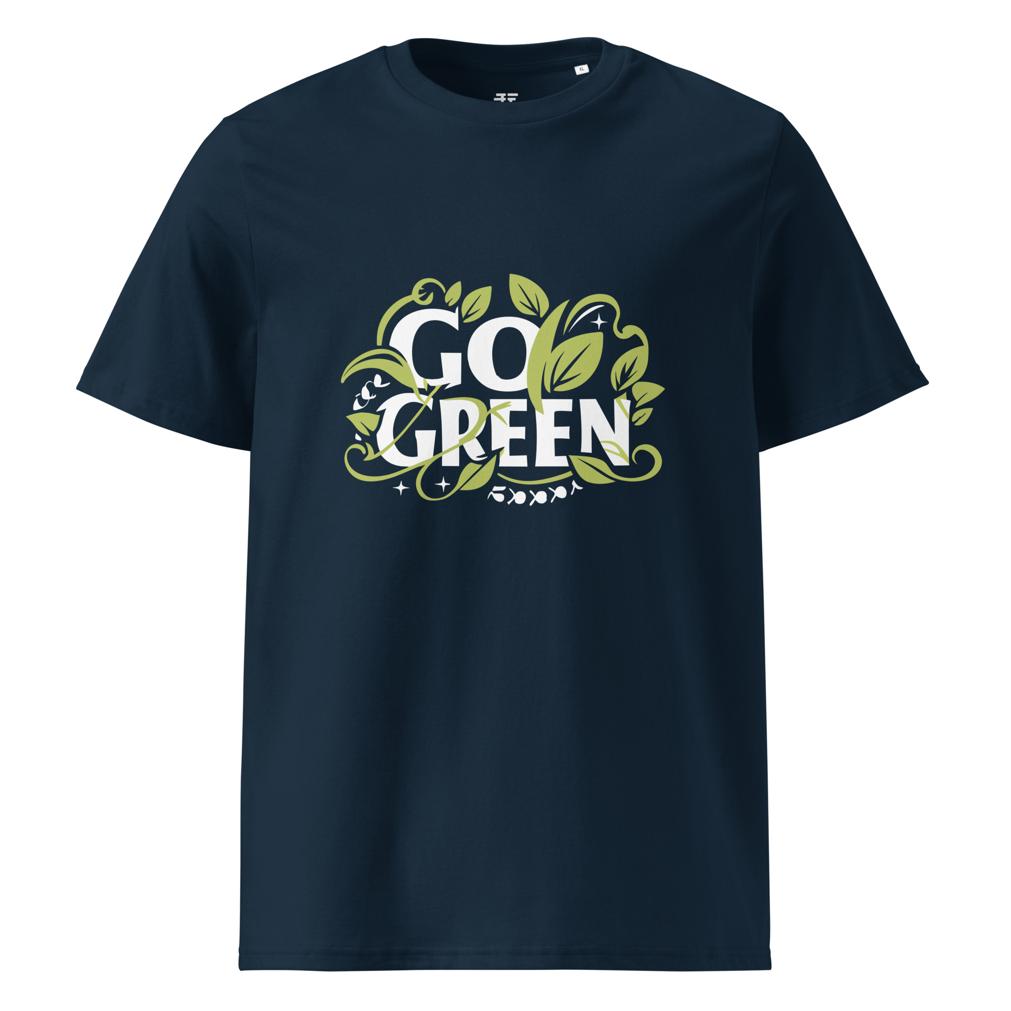 unisex-organic-cotton-t-shirt-french-navy-front-68340813e981d.jpg Go Green X Unisex organic cotton t-shirt