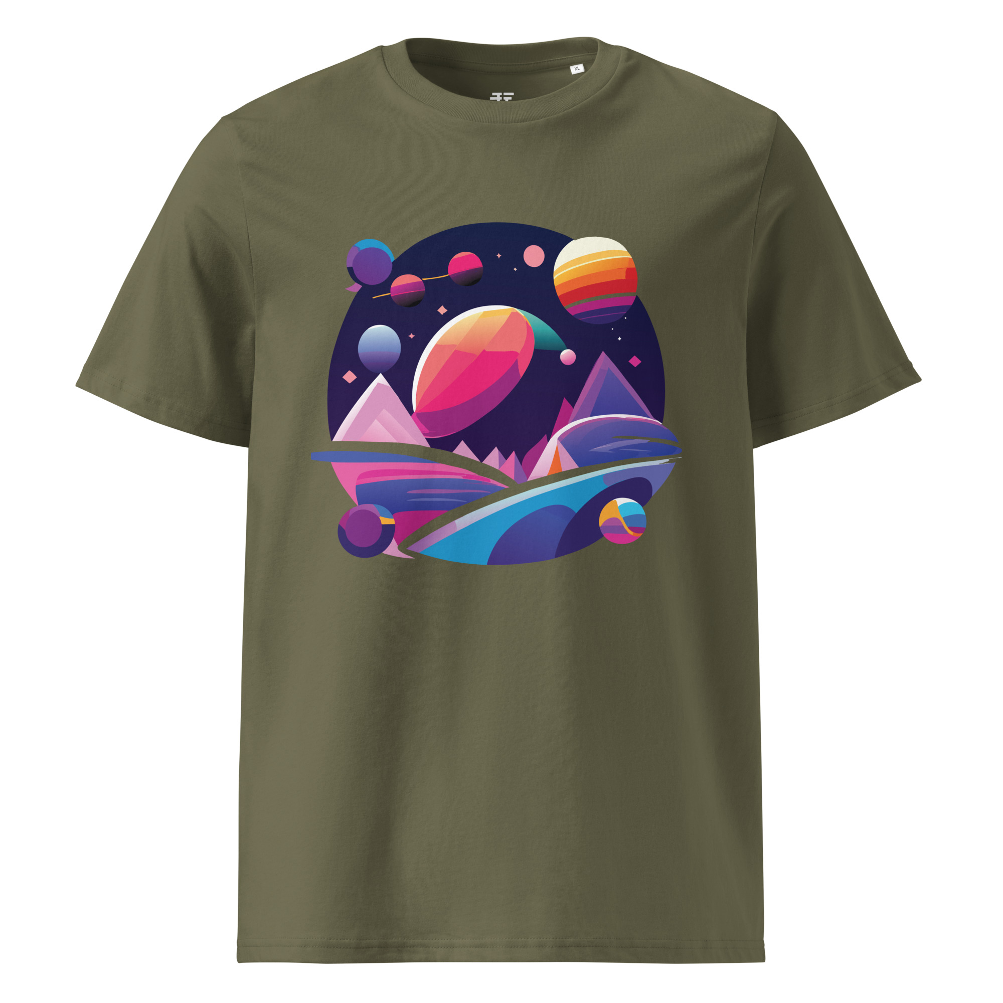 unisex-organic-cotton-t-shirt-khaki-front-6834006387e26.jpg Planiter Unisex organic cotton t-shirt