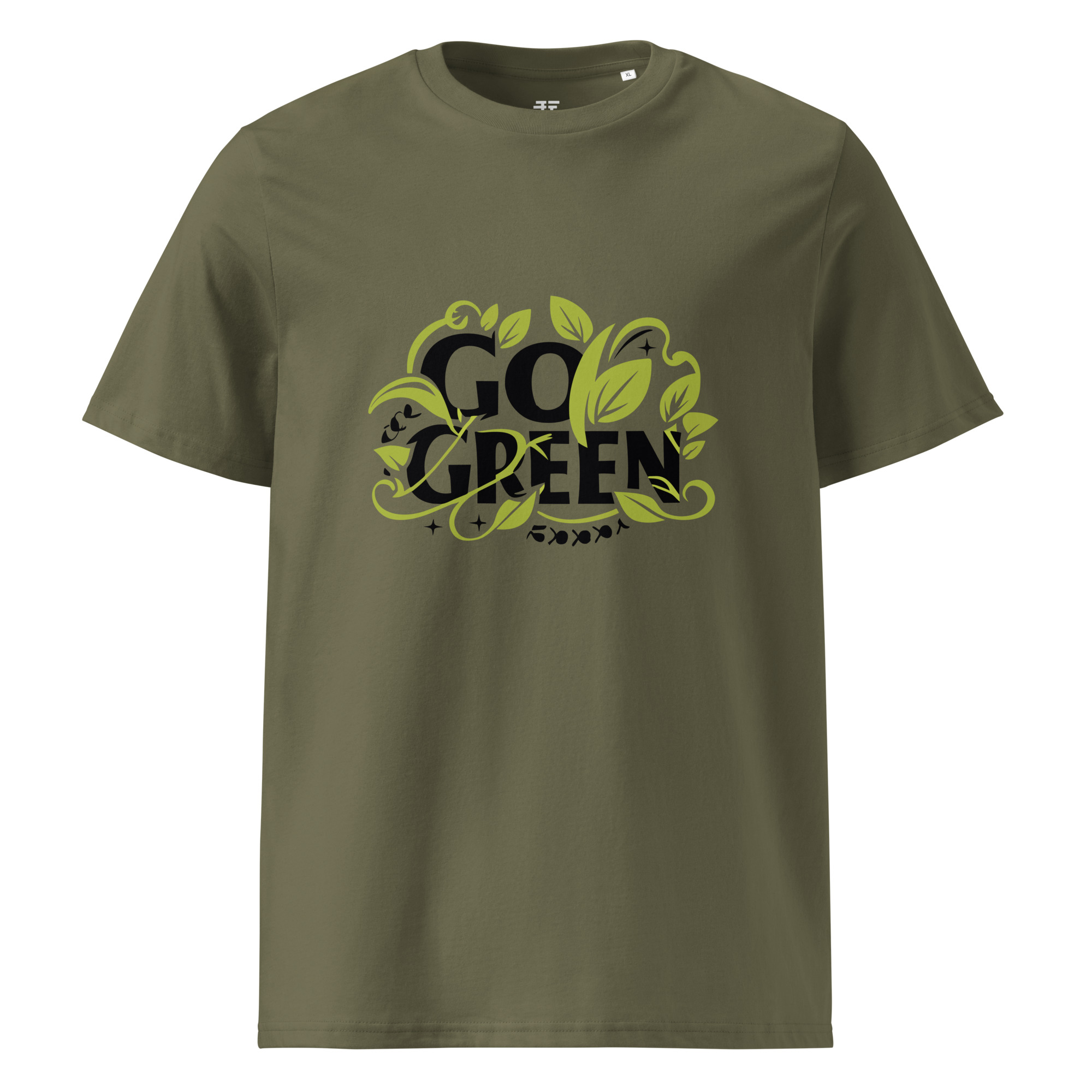 unisex-organic-cotton-t-shirt-khaki-front-683407b51d9c0.jpg Go Green X Unisex organic cotton t-shirt
