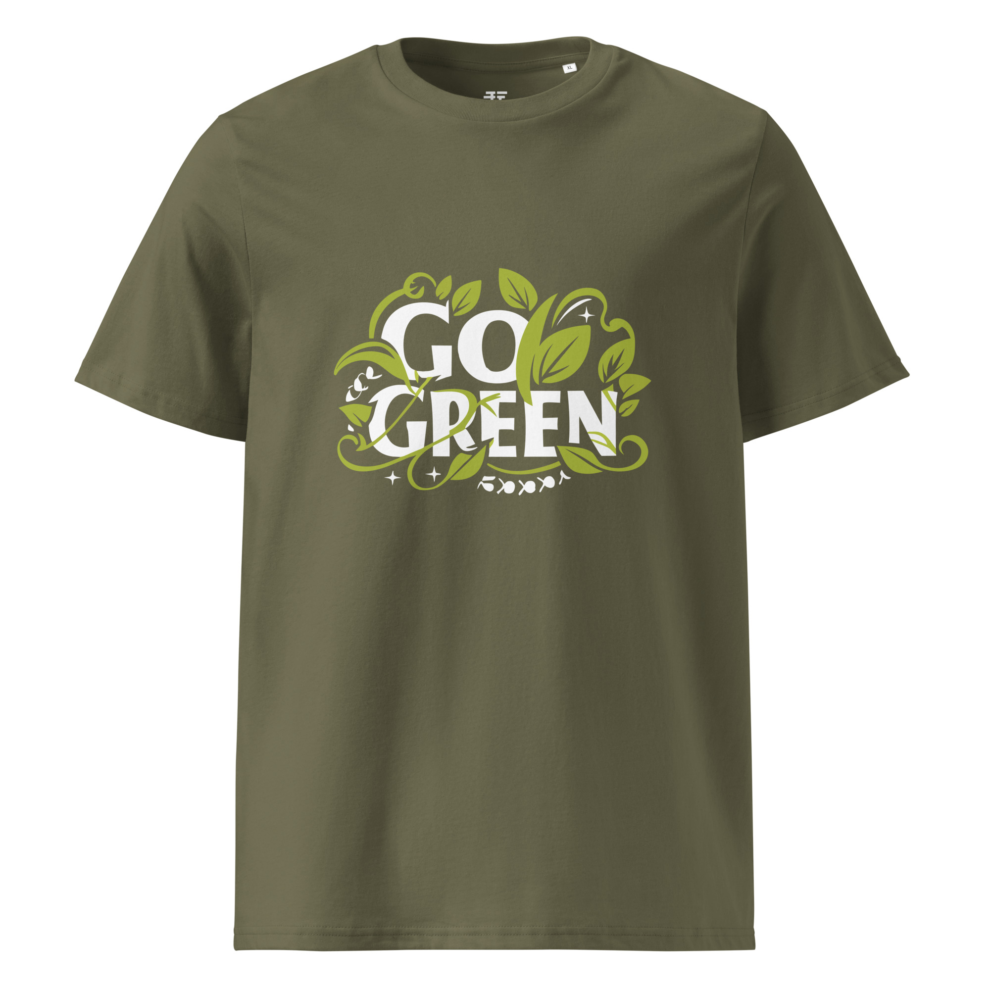 unisex-organic-cotton-t-shirt-khaki-front-683408142bf9b.jpg Go Green X Unisex organic cotton t-shirt