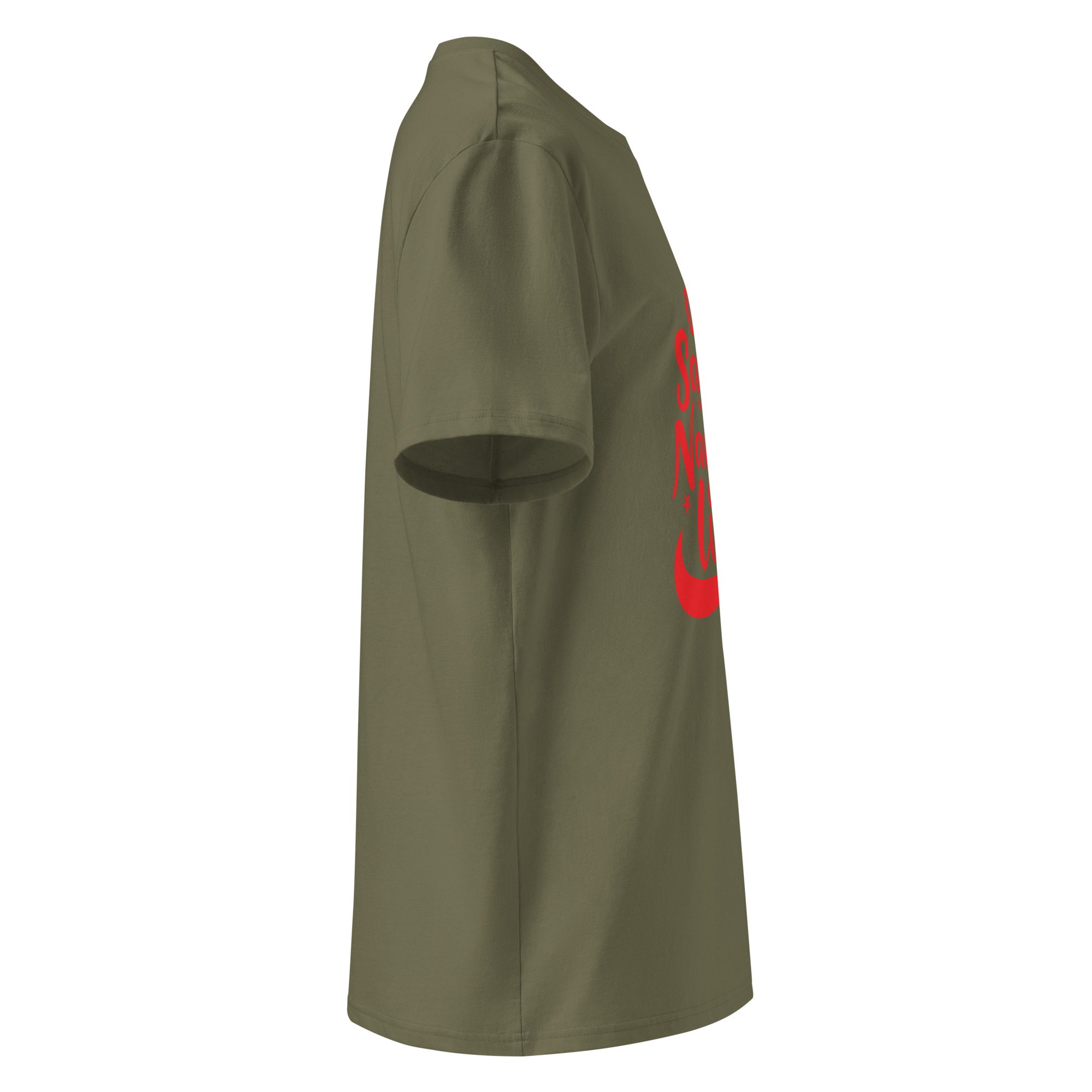 unisex-organic-cotton-t-shirt-khaki-right-68340758116f2.jpg On Naughtty List Unisex organic cotton t-shirt