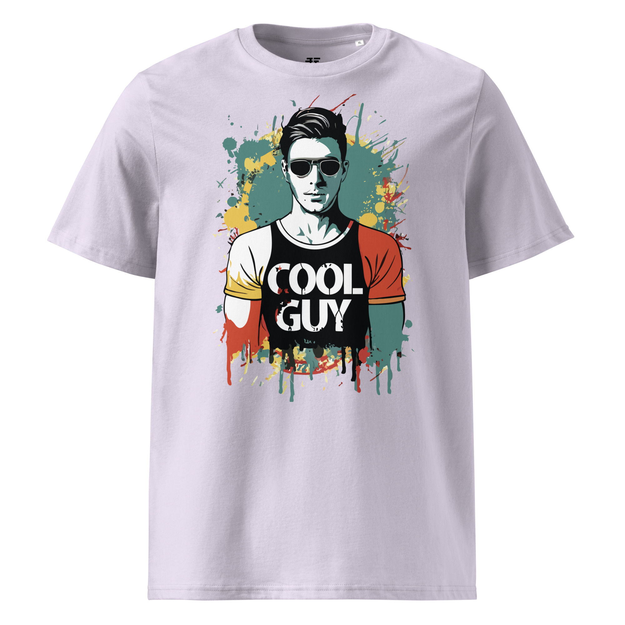 unisex-organic-cotton-t-shirt-lavender-front-683408e1c293b.jpg Cool Guy Unisex organic cotton t-shirt