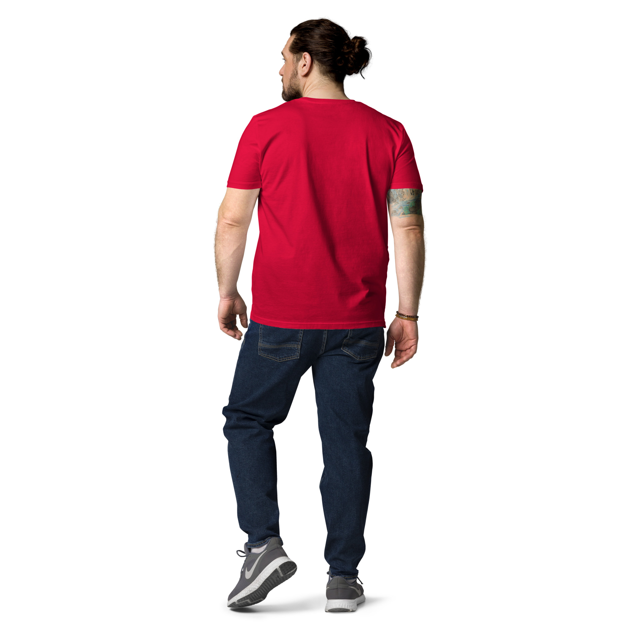 unisex-organic-cotton-t-shirt-red-back-6834031268321.jpg Hiker INC Unisex organic cotton t-shirt