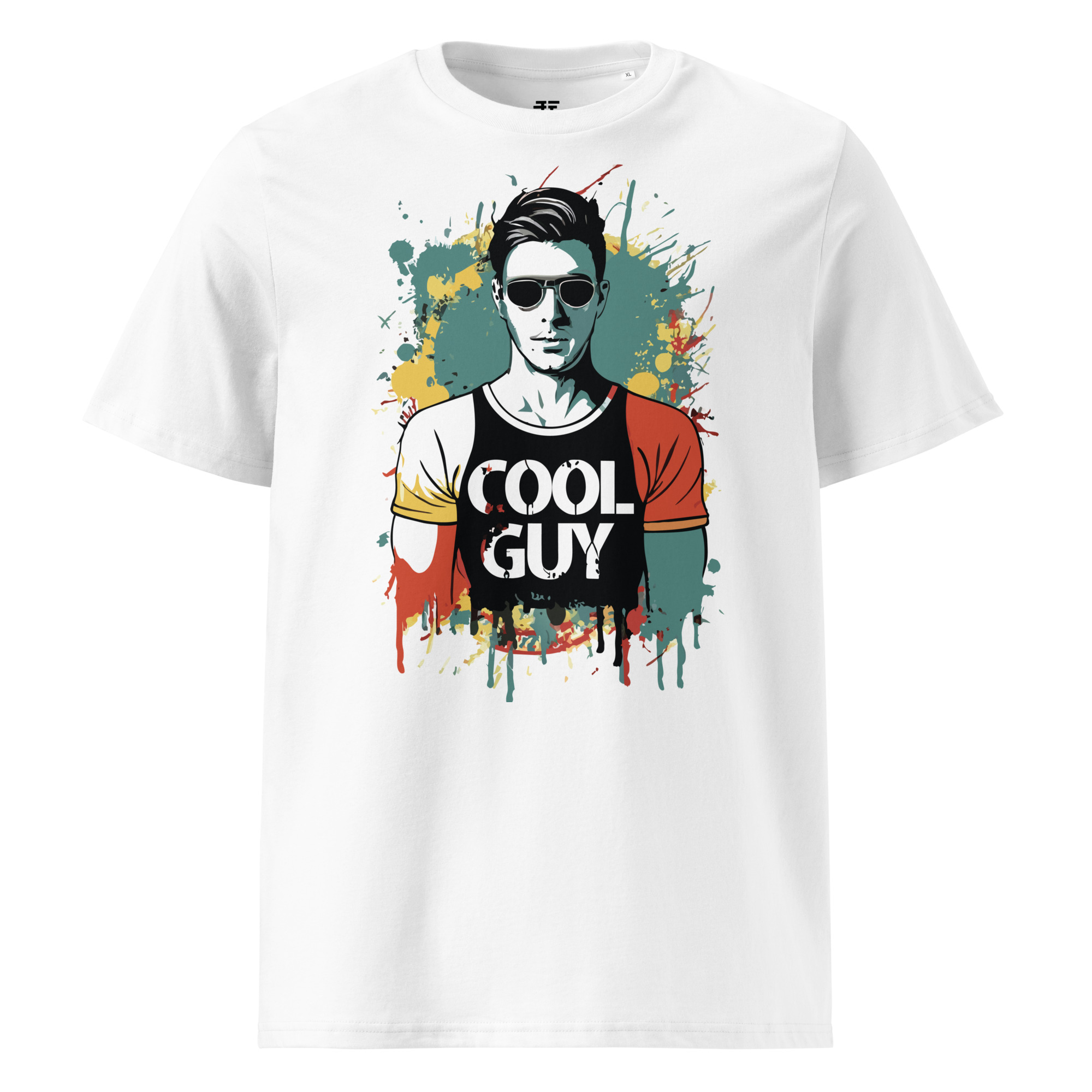 unisex-organic-cotton-t-shirt-white-front-683408e1de011.jpg Cool Guy Unisex organic cotton t-shirt