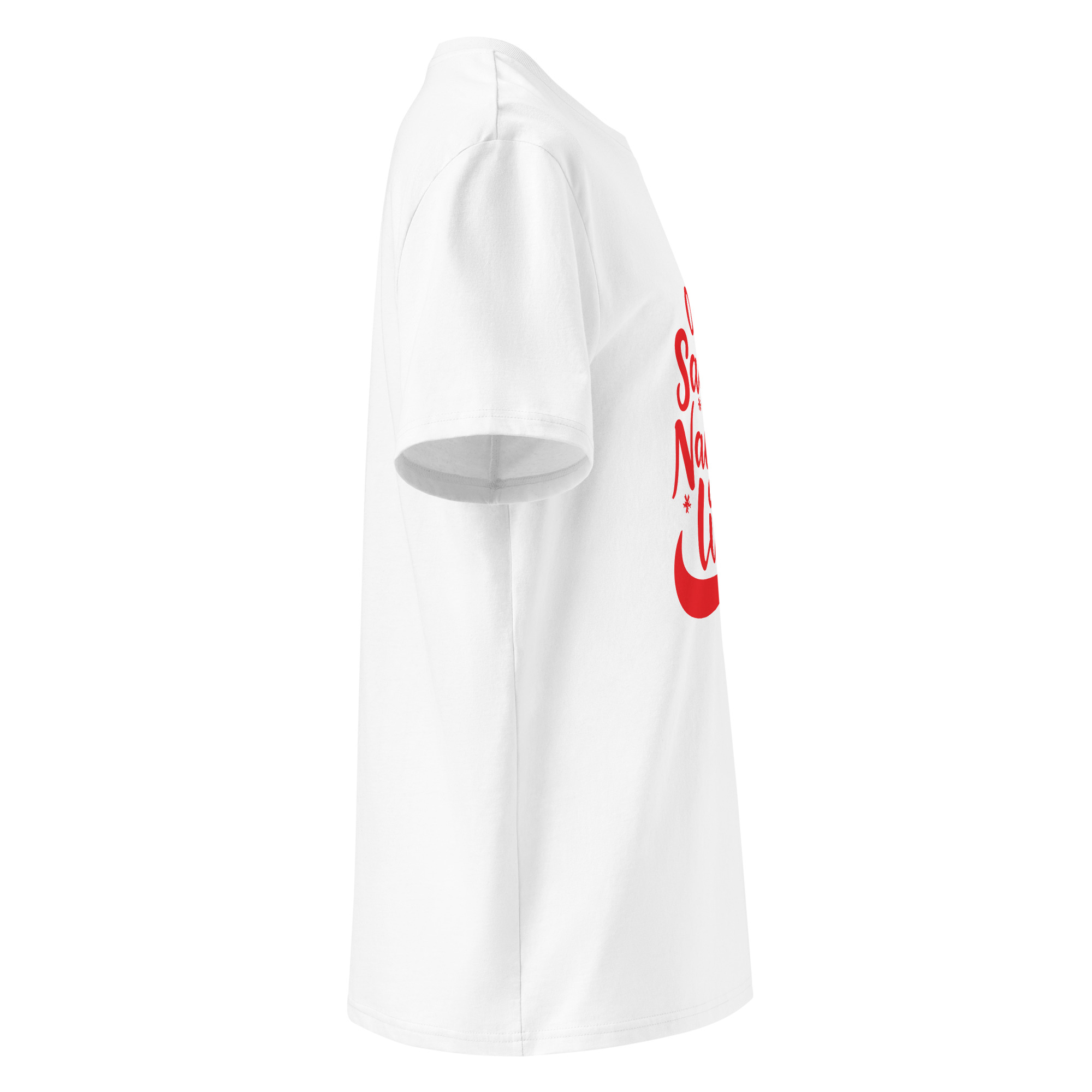 unisex-organic-cotton-t-shirt-white-right-683407587ccd4.jpg On Naughtty List Unisex organic cotton t-shirt