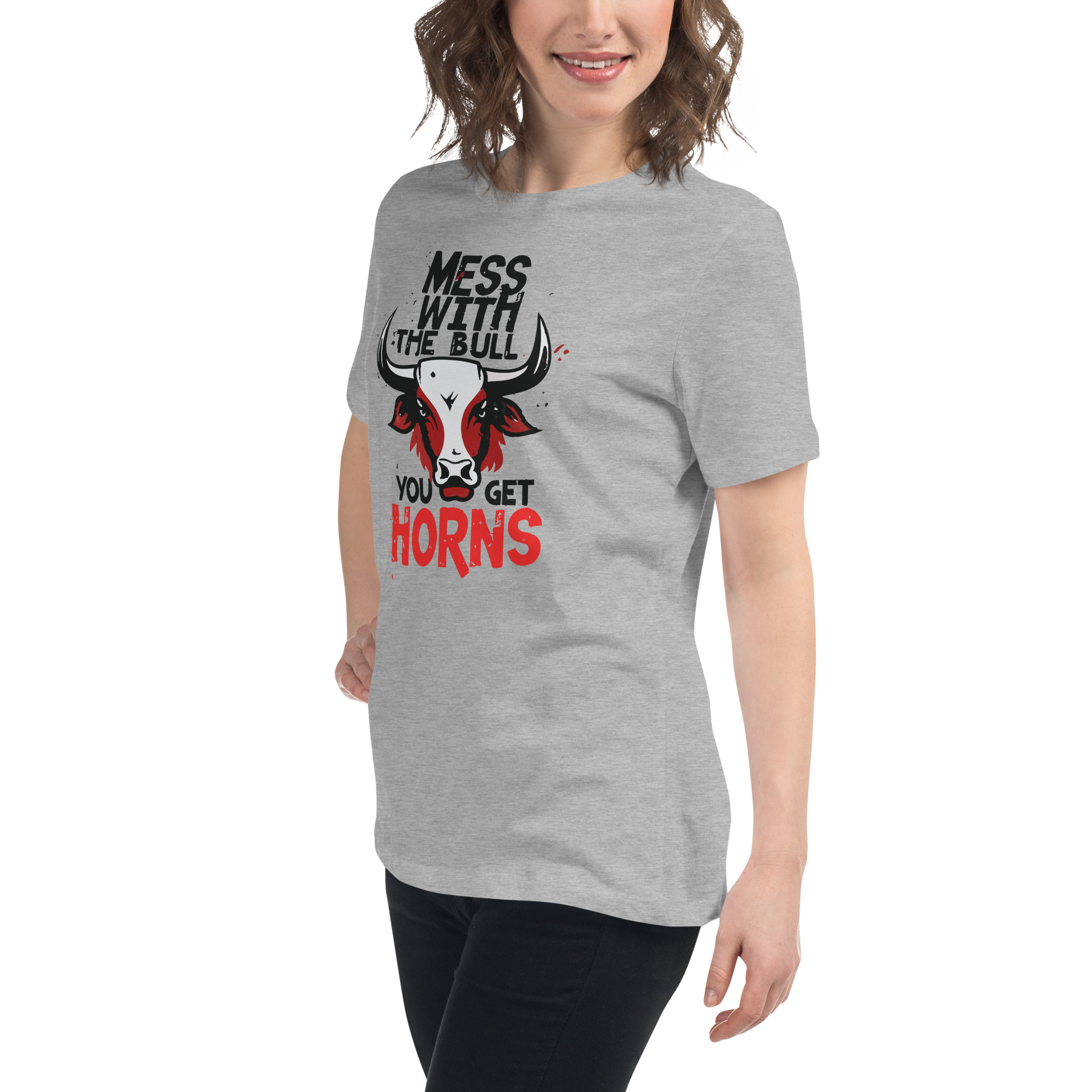 womens-relaxed-t-shirt-athletic-heather-left-front-6832e30a42d5f.jpg Don't Mess Women's Relaxed T-Shirt