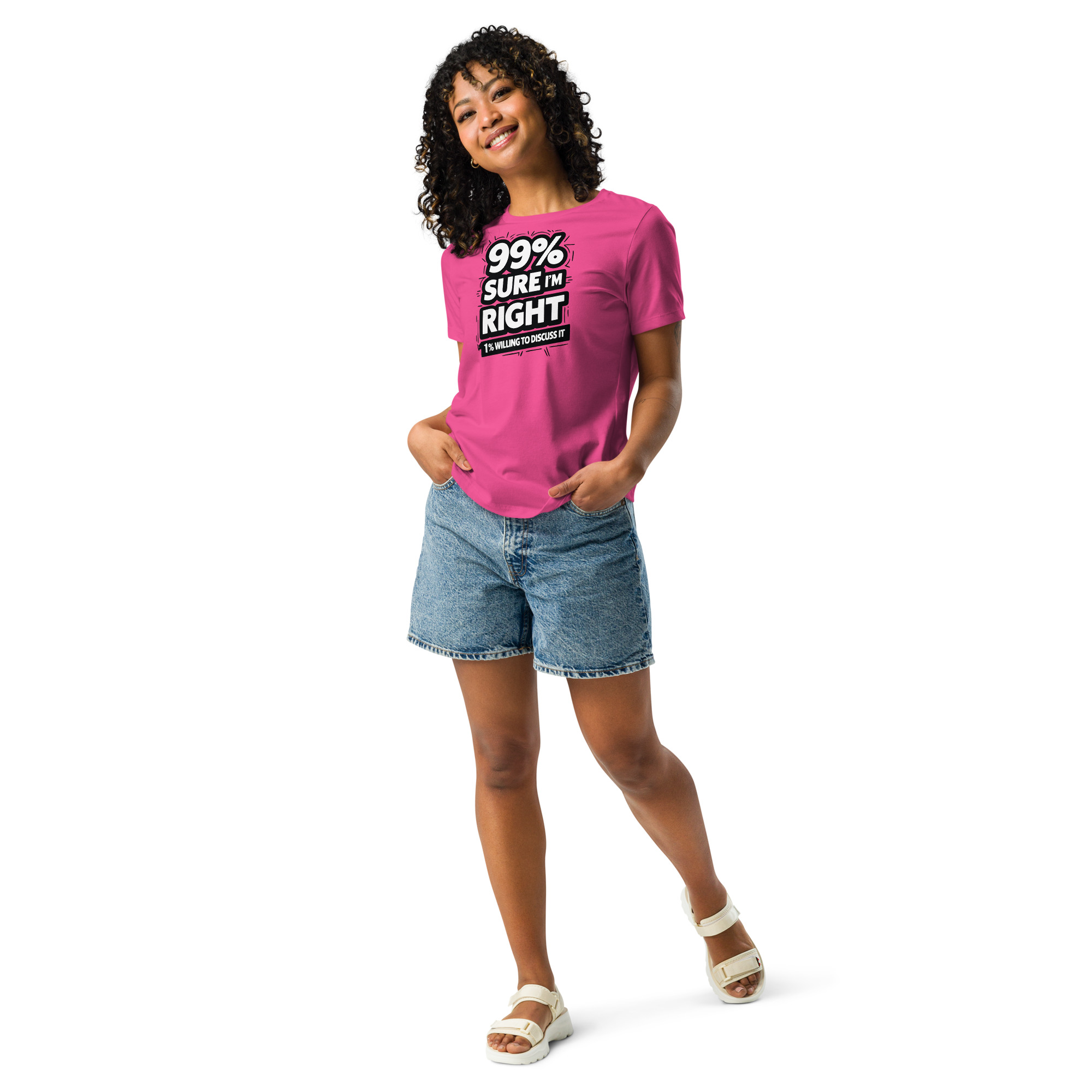 womens-relaxed-t-shirt-berry-front-68346b601ebf0.jpg 99% Right Women's Relaxed T-Shirt