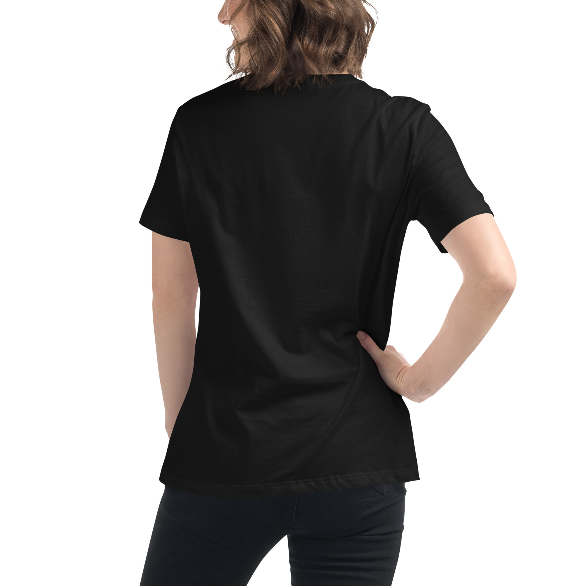 womens-relaxed-t-shirt-black-back-68346f2e46ce5.jpg Beauty Brains Women's Relaxed T-Shirt